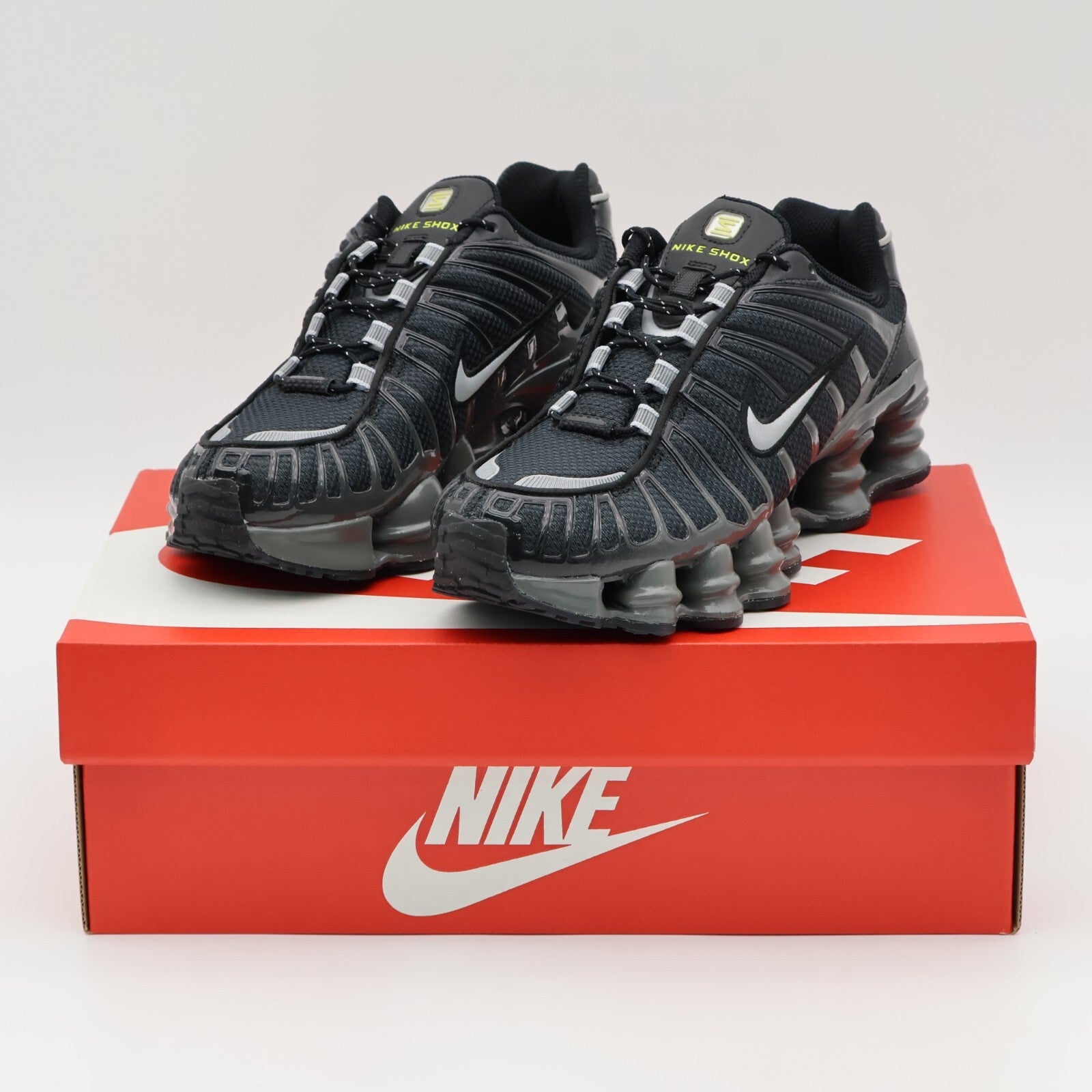 FV0939-001 Nike Shox TL Black Metallic Silver Iron Grey Silver (Women's)