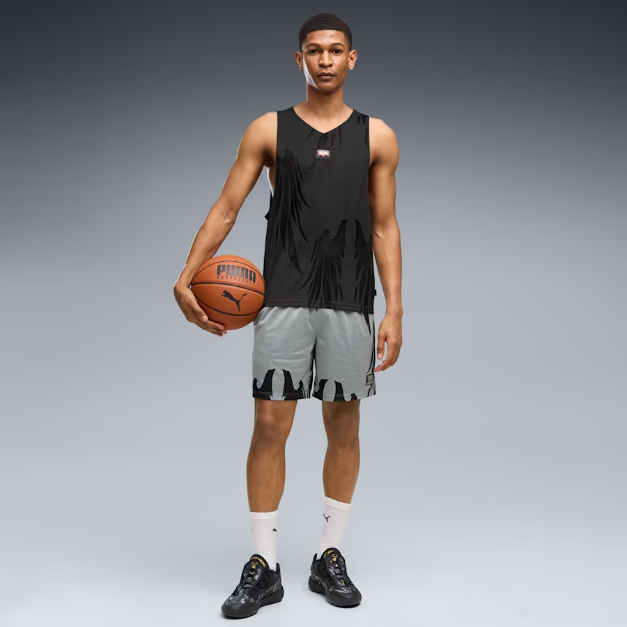 313266-04 Puma MB05 Lo Team Bank "Moody Grey/Black" (Men's)