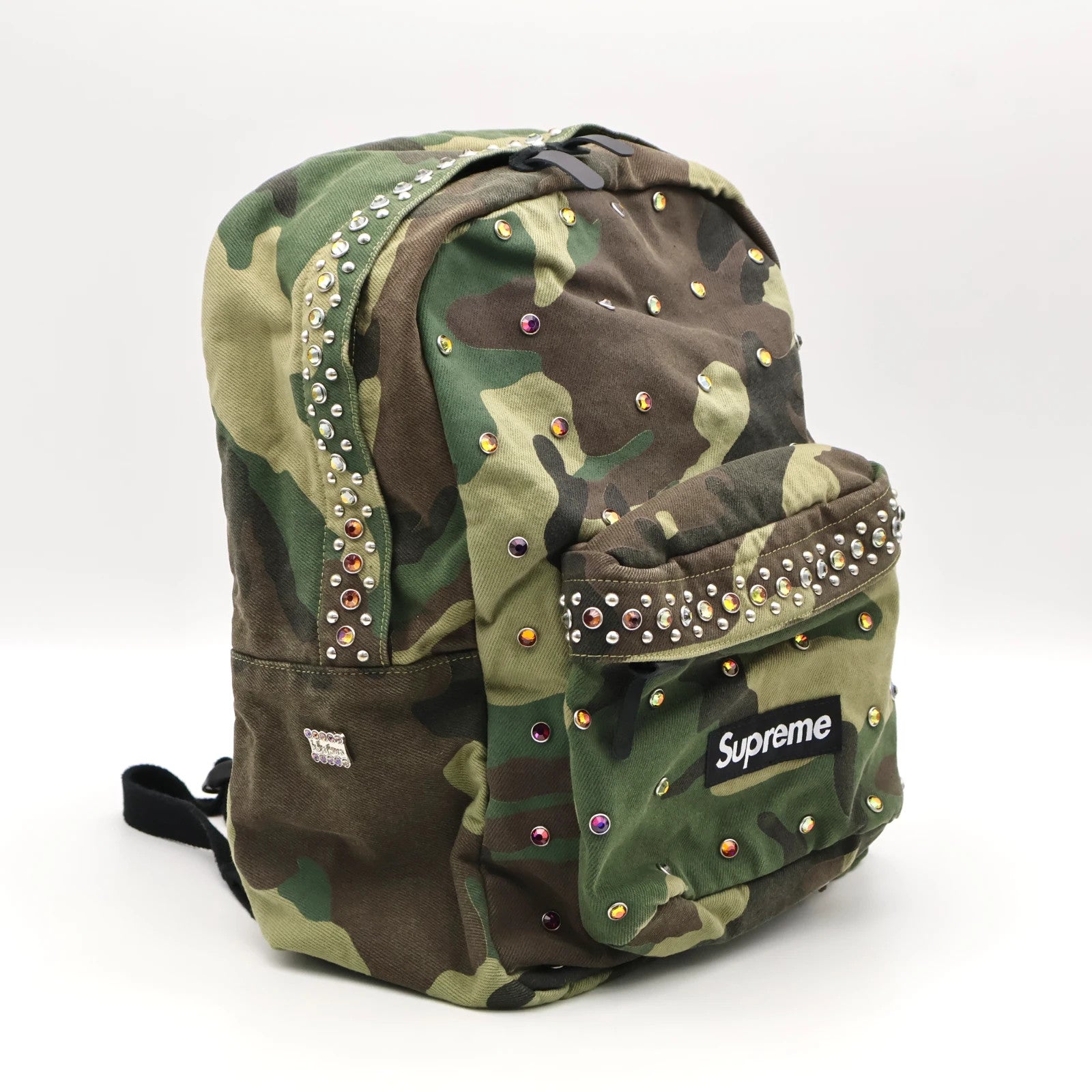 Supreme b.b. Simon Denim Backpack Woodland Camo