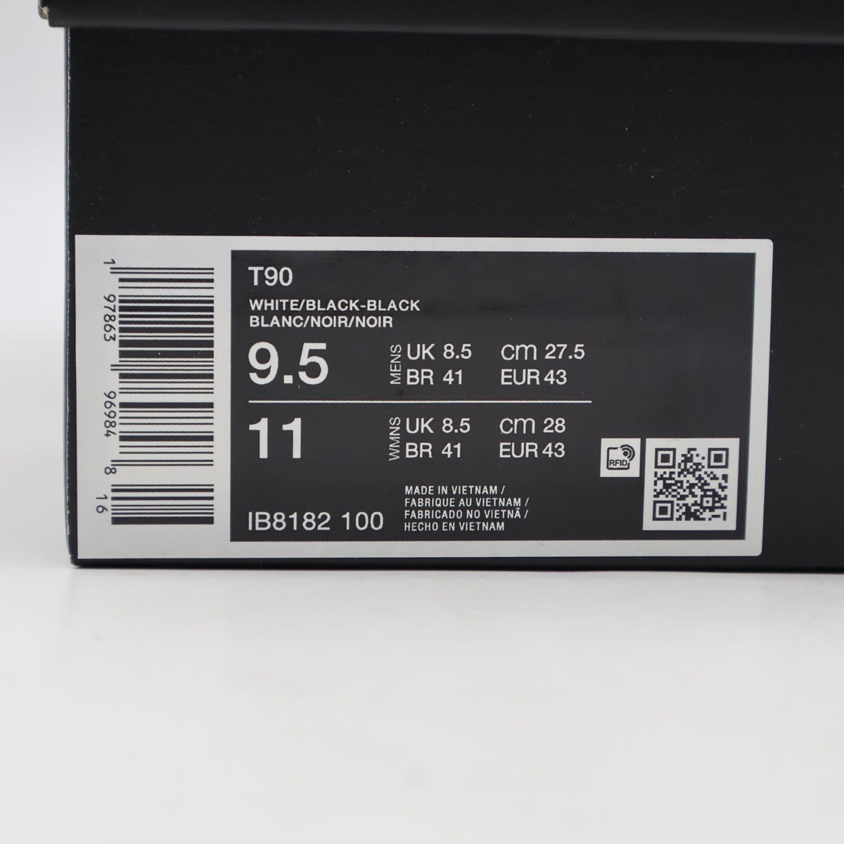 IB8182-100 Nike Total 90 3 SP White Black Gum (Men's)