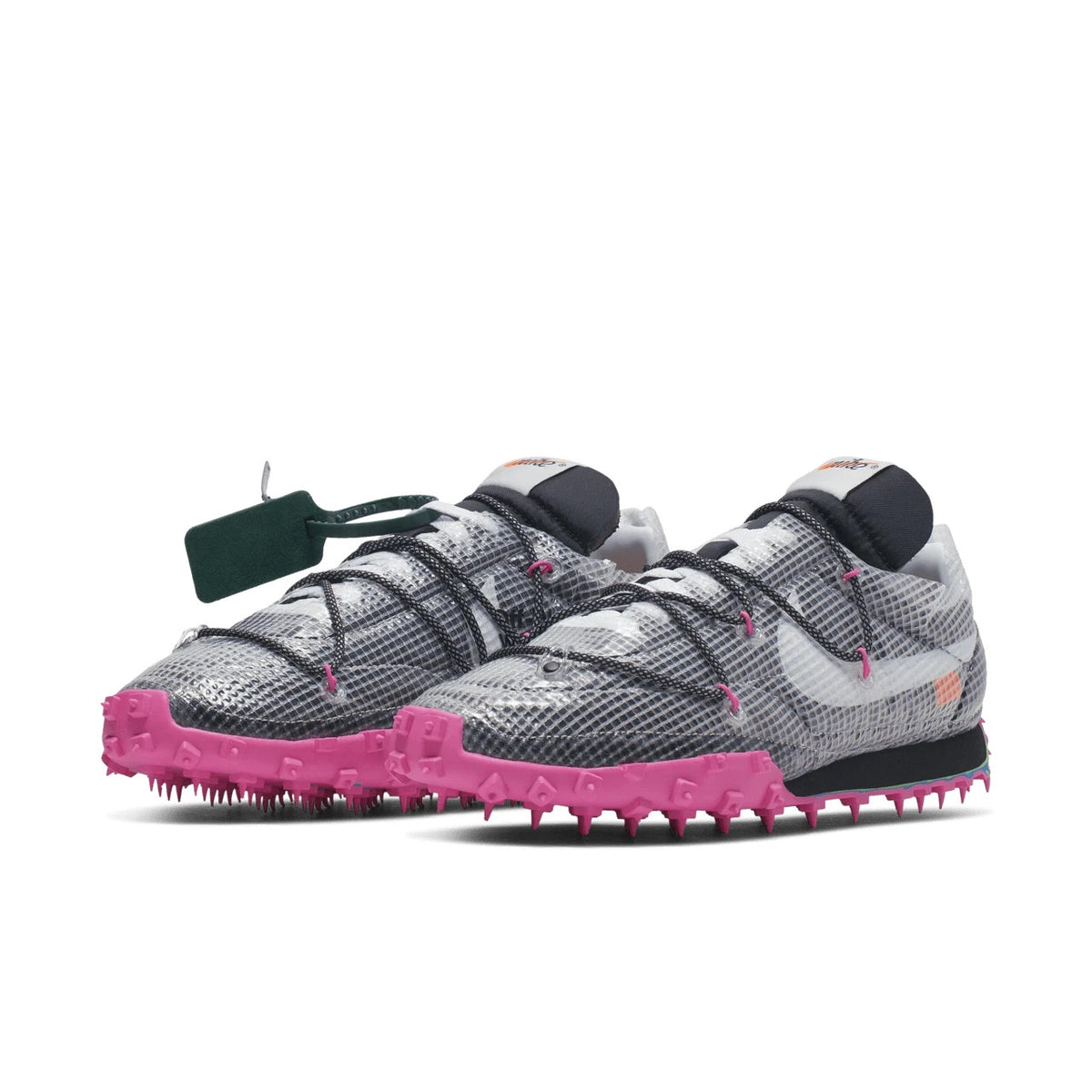 CD8180-001 Off-WhiteÃNike Waffle Racer Vivid Black (Women's)