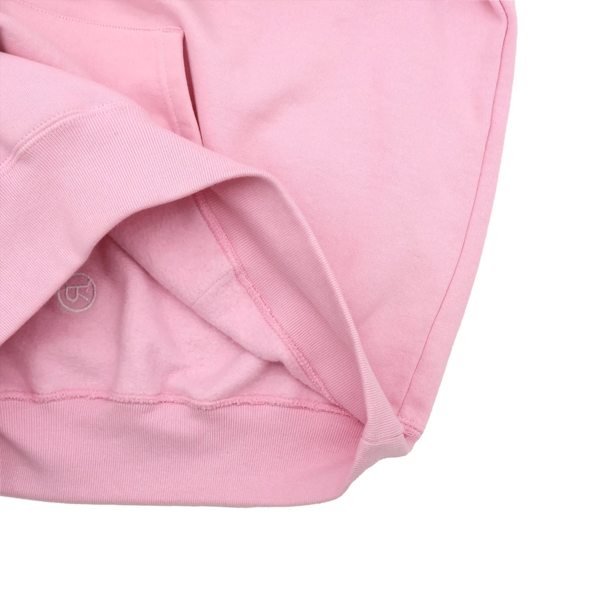 Supreme Satin Applique Hooded Sweatshirt Light Pink