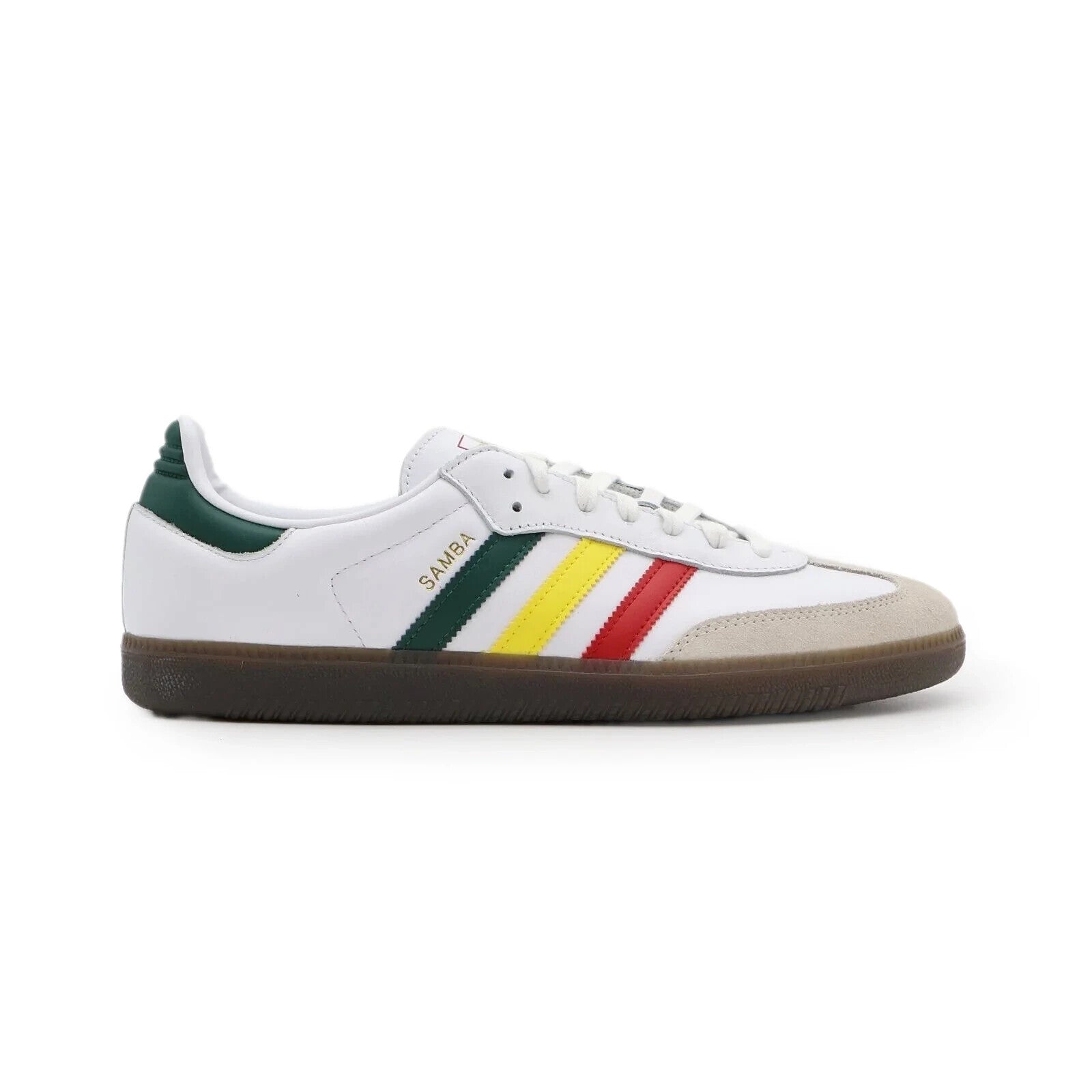 IH3118 adidas Originals Samba OG Rasta Cloud White Yellow Green Red (Men's)