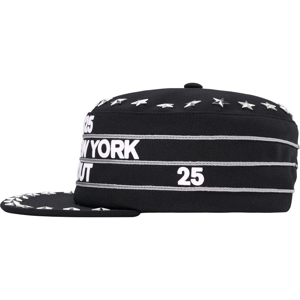 Supreme Stars Studded Pillbox Hat Black