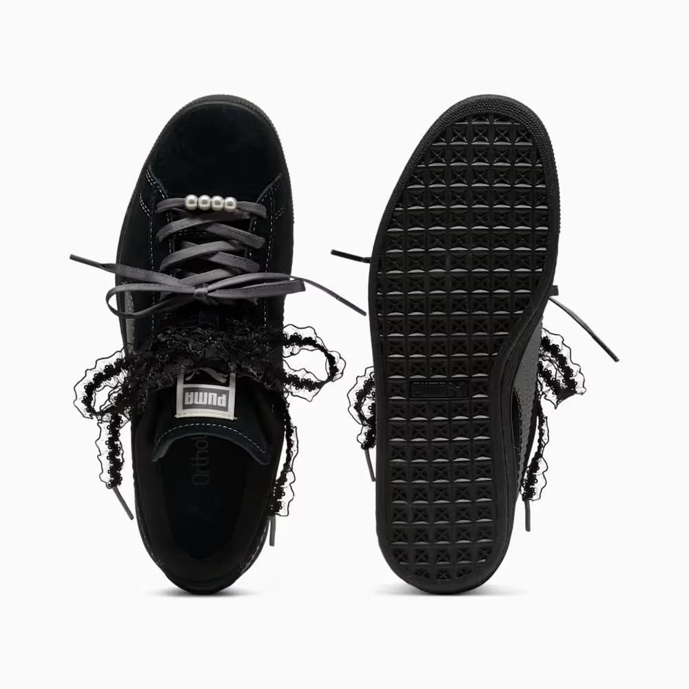 408330-03 Puma Suede Bloom "Puma Black/Slate Sky" (Women's)