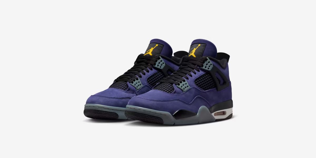 IB4171-500 Nike GS Air Jordan 4 Lakers
