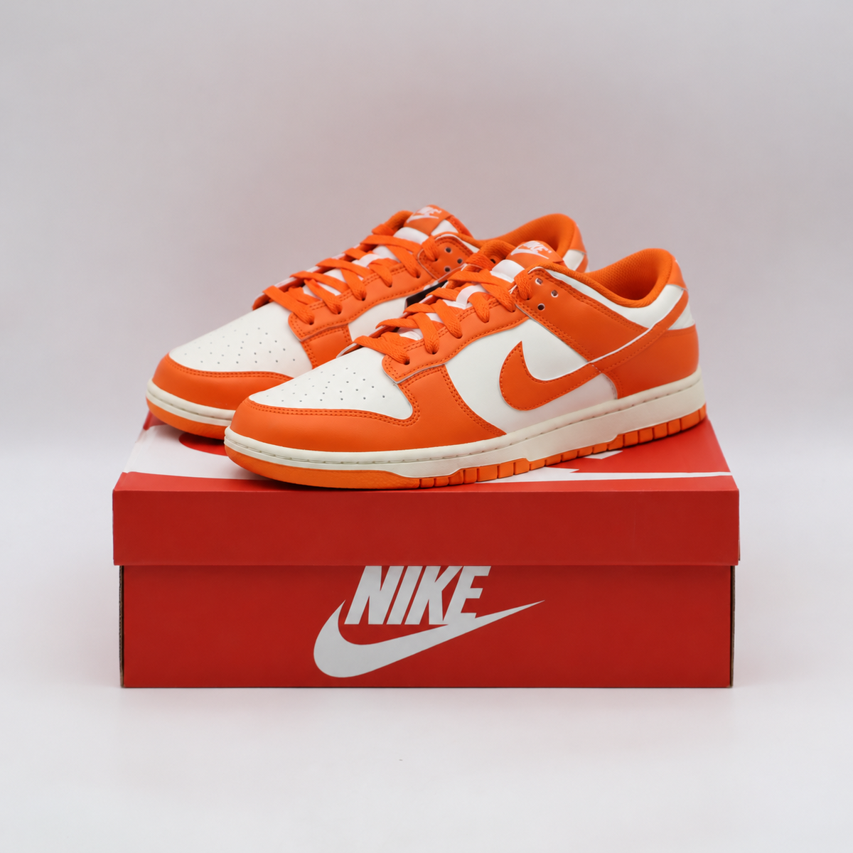 HF5441-106 Nike Dunk Low Retro Syracuse Pale Ivory Safety Orange (Men's)