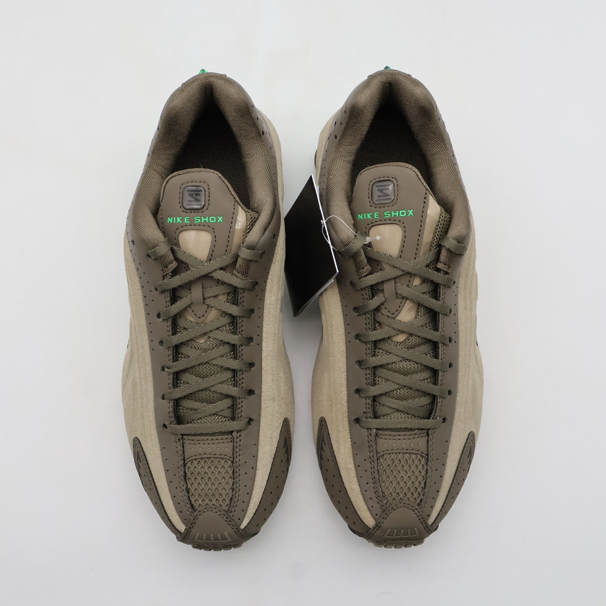 HQ7739-200 Nike  Shox R4 Olive Khaki (Women's)