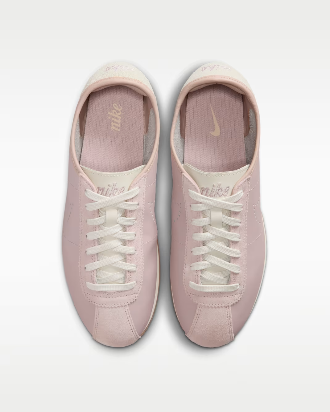 HQ1841-602 Nike Cortez Leather Particle Rose Perforated Swoosh (Women's)