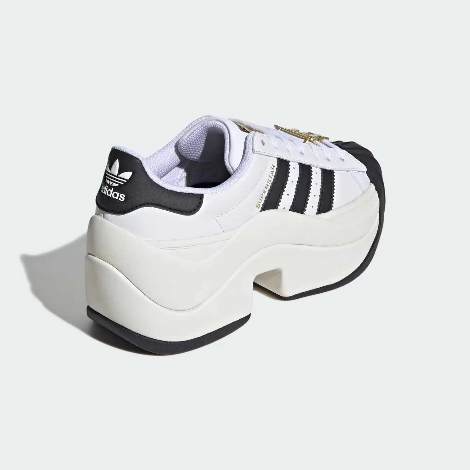 JR9895 adidas Originals Superstar Bold Cloud White Off White Core Black (Women's