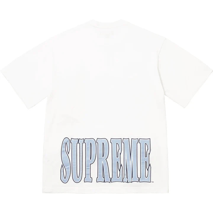 Supreme Cracked Stretch S/S Top White