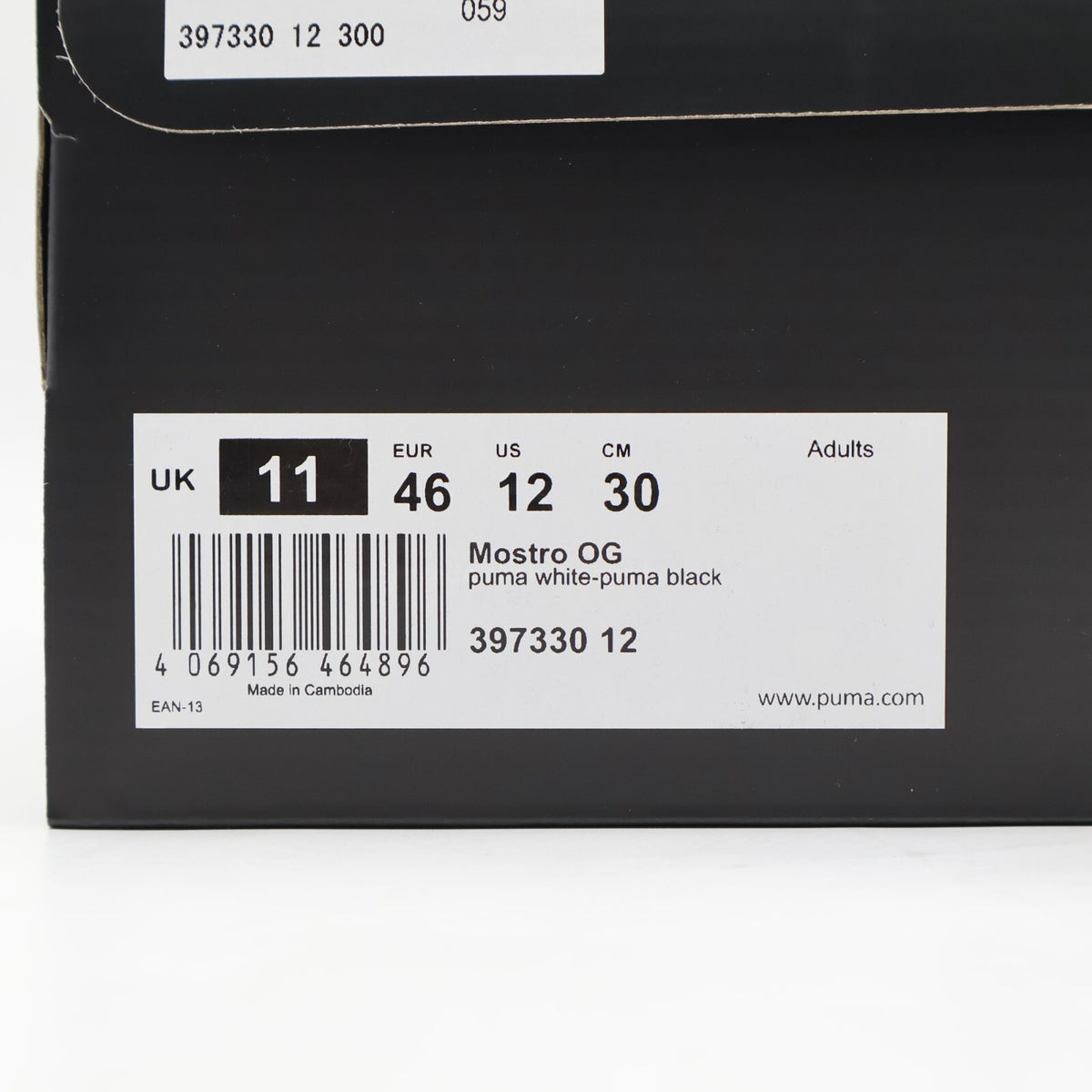 397330-12 Puma Mostro OG White Black (Men's)