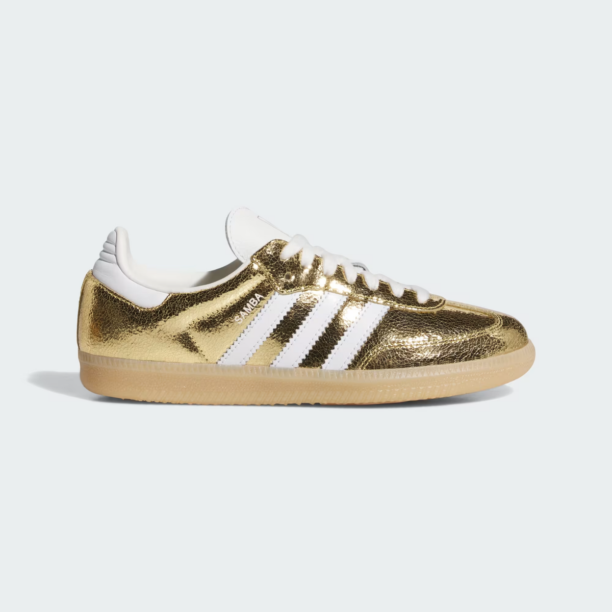 KI5719 adidas Originals Samba OG Gold Metallic Cloud White Core White (Men's)