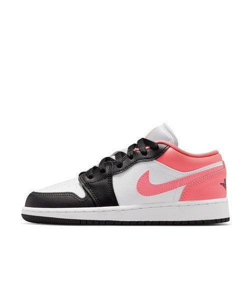 553560-025 Nike GS Air Jordan 1 Low Black White Pink Gaze