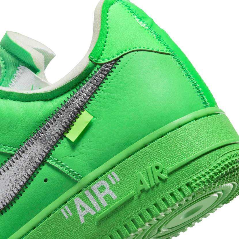 DX1419-300 Off-White Ã Nike Air Force 1 Low Brooklyn Light Green Spark (Men's)