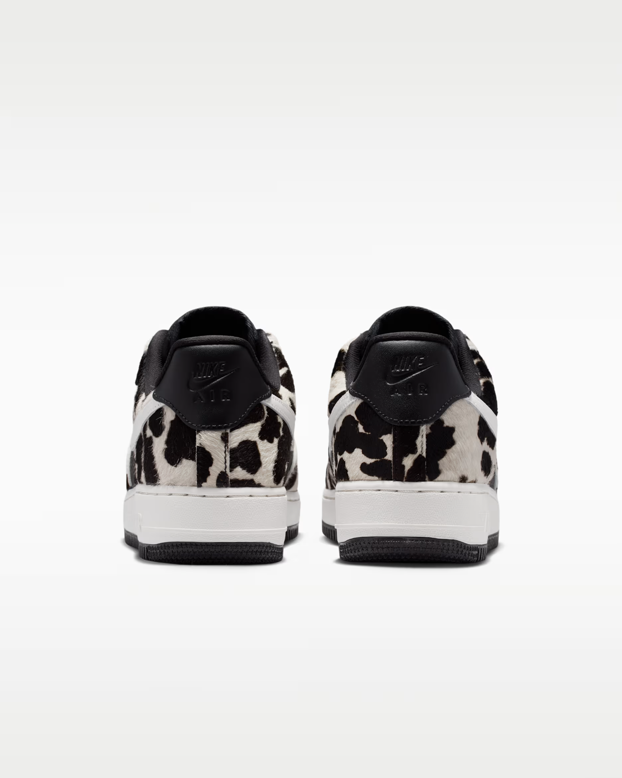 IO0442-001 Nike Air Force 1 Low "Cow Print/Black/Phantom" (Women's)