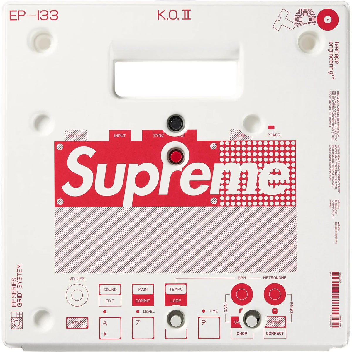 Supreme x teenage engineering EPâ133 K.O. II White