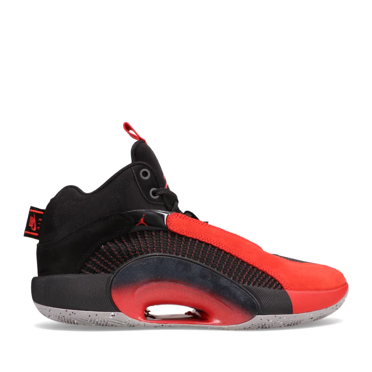 DA2625-600 Nike Air Jordan XXXV Warrior Black/University Red Cement Grey (Men's)