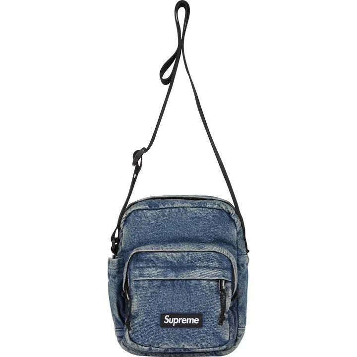Supreme Denim Shoulder Bag Washed Indigo