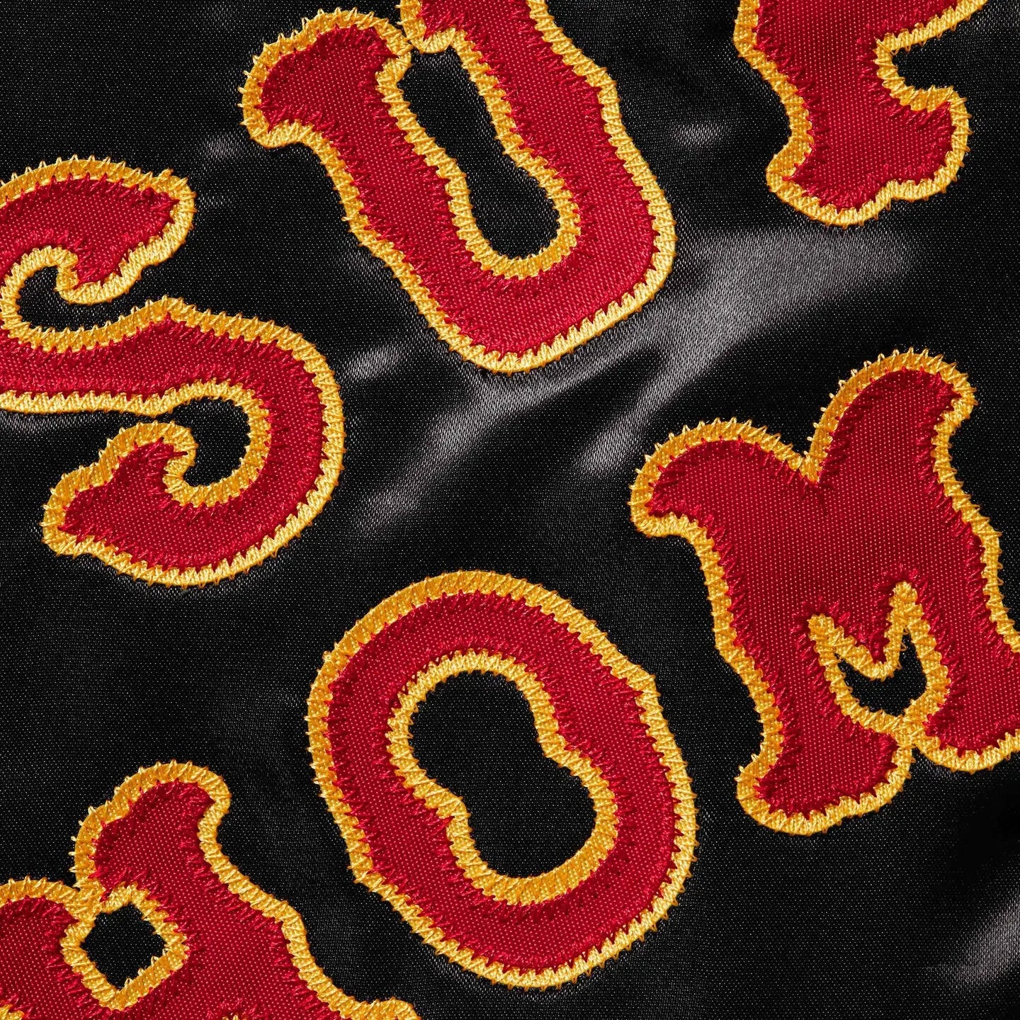 Supreme Homerun Satin Hooded Varsity Jacket Black