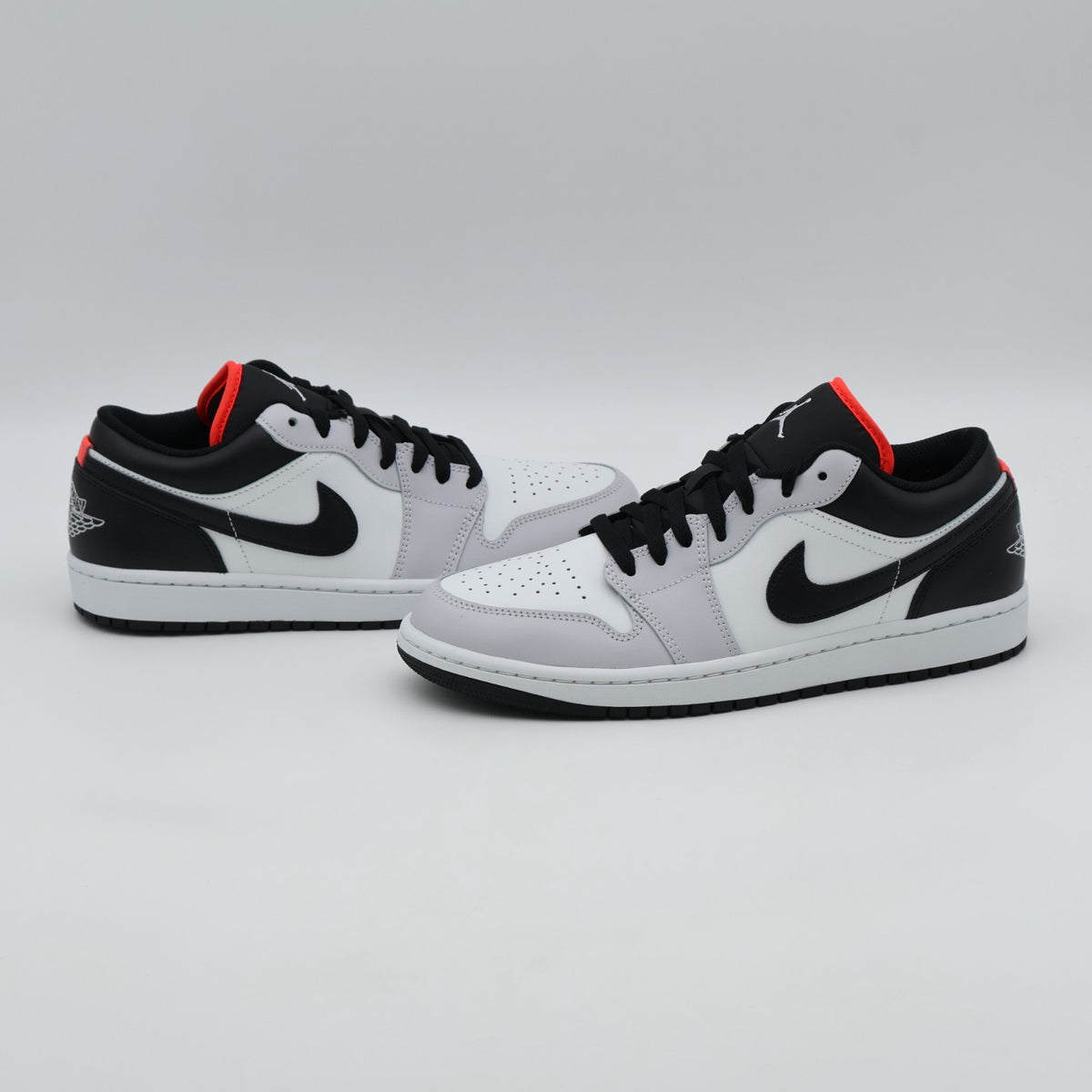 553558-045 Nike Air Jordan 1 Low Neutral Grey Infrared 23 Black (Men's)