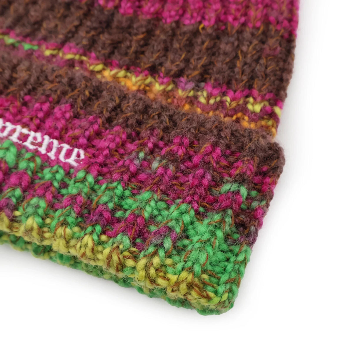 Supreme Space Dye Stripe Beanie Brown