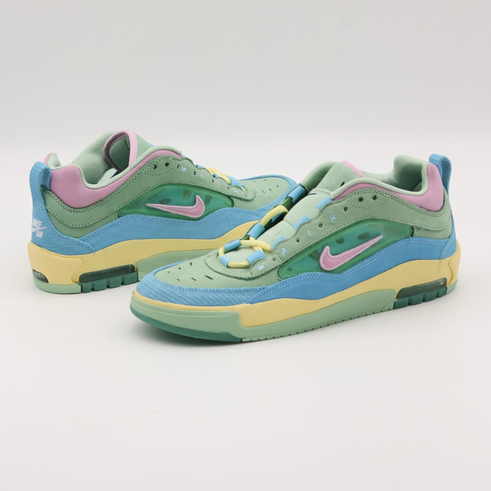 HF4074-400 VERDY Nike SB Air Max Ishod Visty Blue Gaze and Enamel Green (Men's)