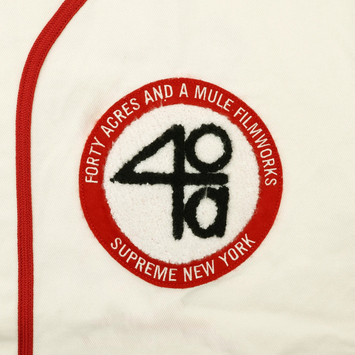 Supreme 40 Acres Twill Baseball Jersey Natural