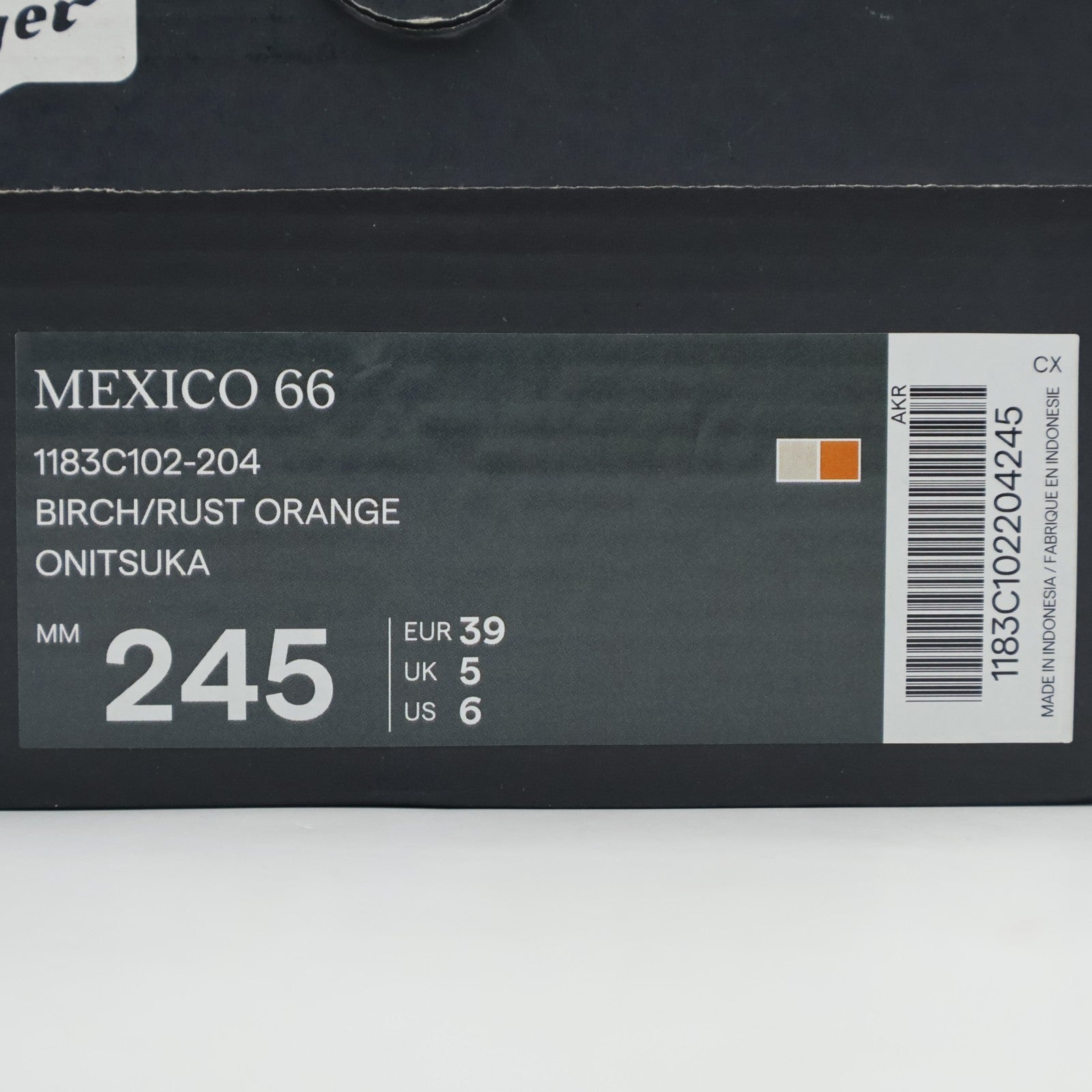 1183C102-204 Onitsuka Tiger MEXICO 66 BIRCH RUST ORANGE (Men's)