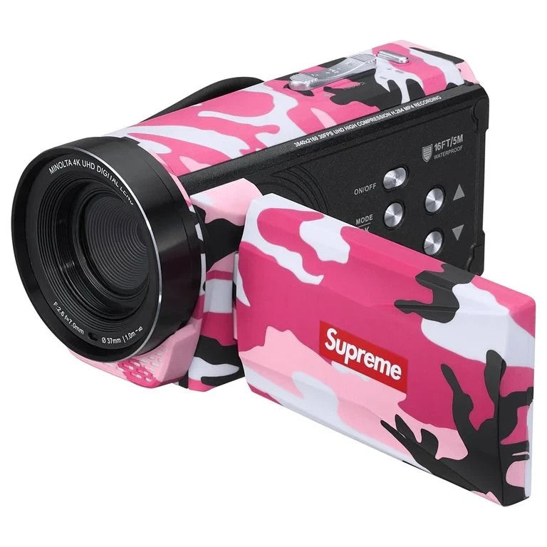Supreme x Minolta MN4K300WP Waterproof Camcorder Pink Camo
