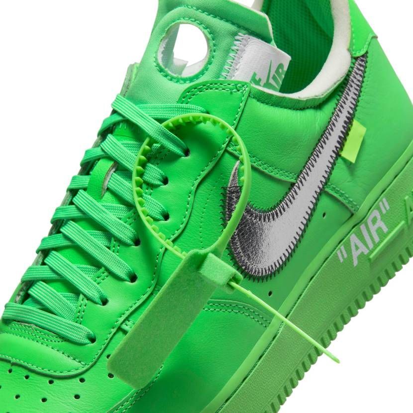 DX1419-300 Off-White Ã Nike Air Force 1 Low Brooklyn Light Green Spark (Men's)
