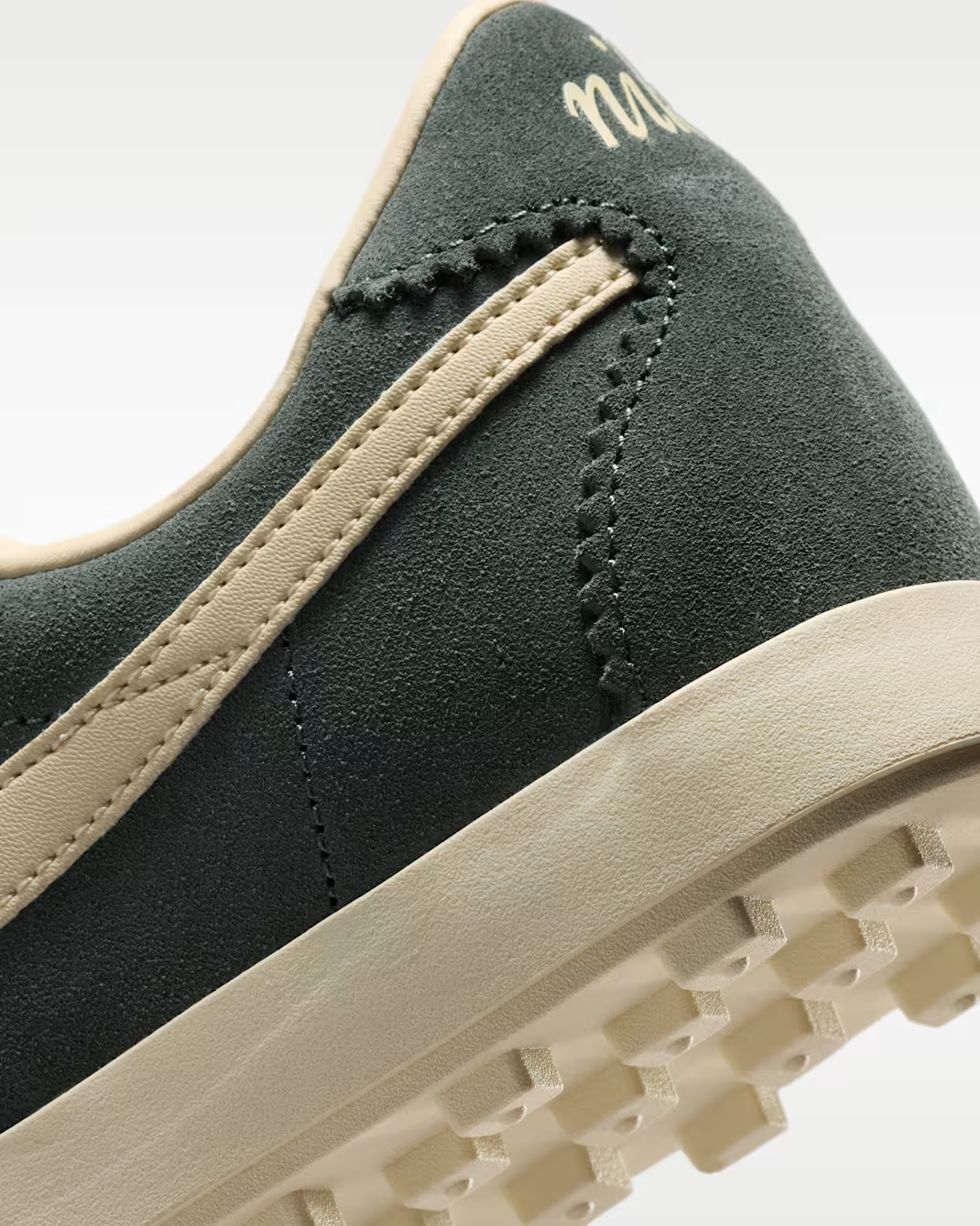 IQ7611-301 Nike Astrograbber Suede "Camo Green/Sail" (Women's)