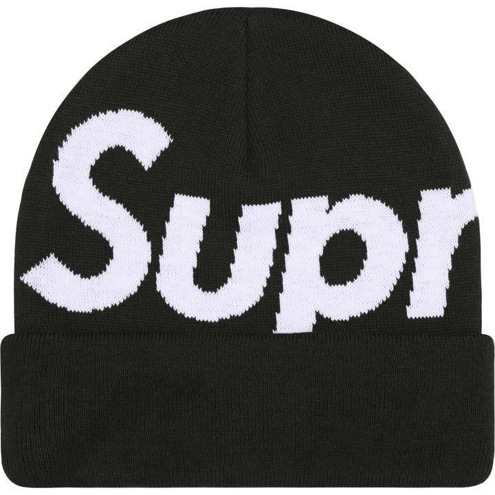 Supreme Big Logo Beanie Black