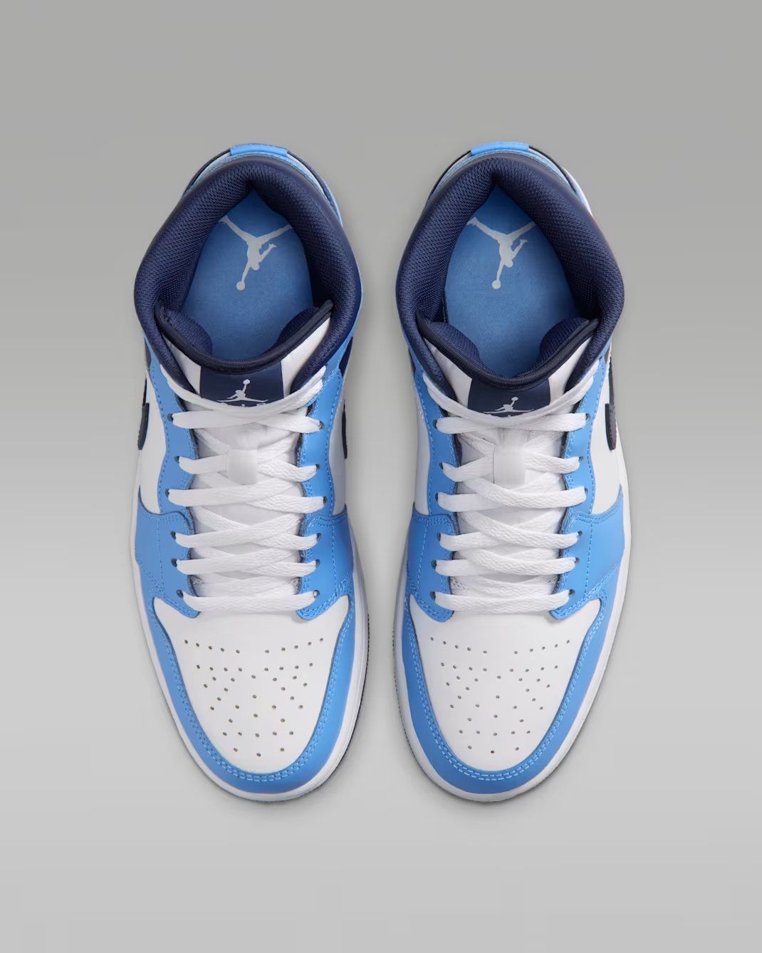 DQ8426-405 Nike Air Jordan 1 Mid University Blue White Sail Midnight Navy (Men's