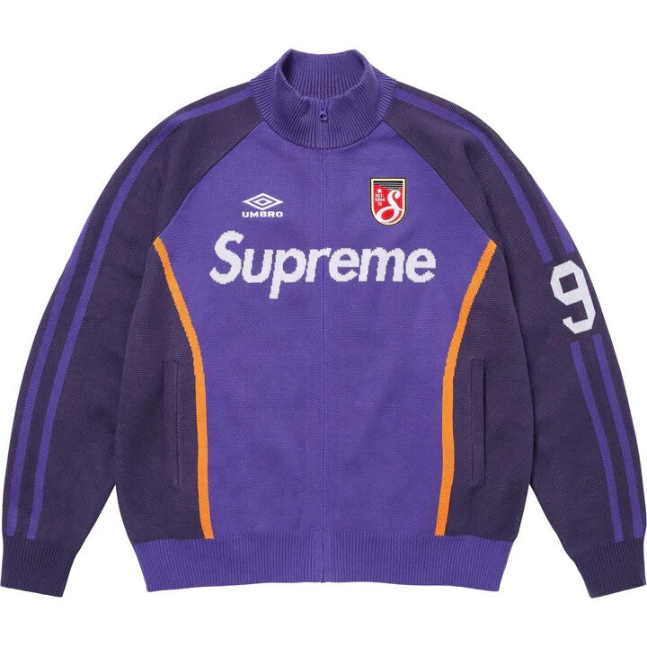 Supreme Umbro Zip Up Sweater Purple