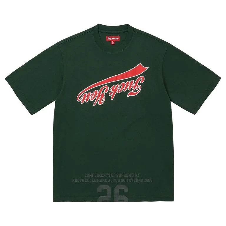 Supreme Cracked Flipped S/S Top Dark Green