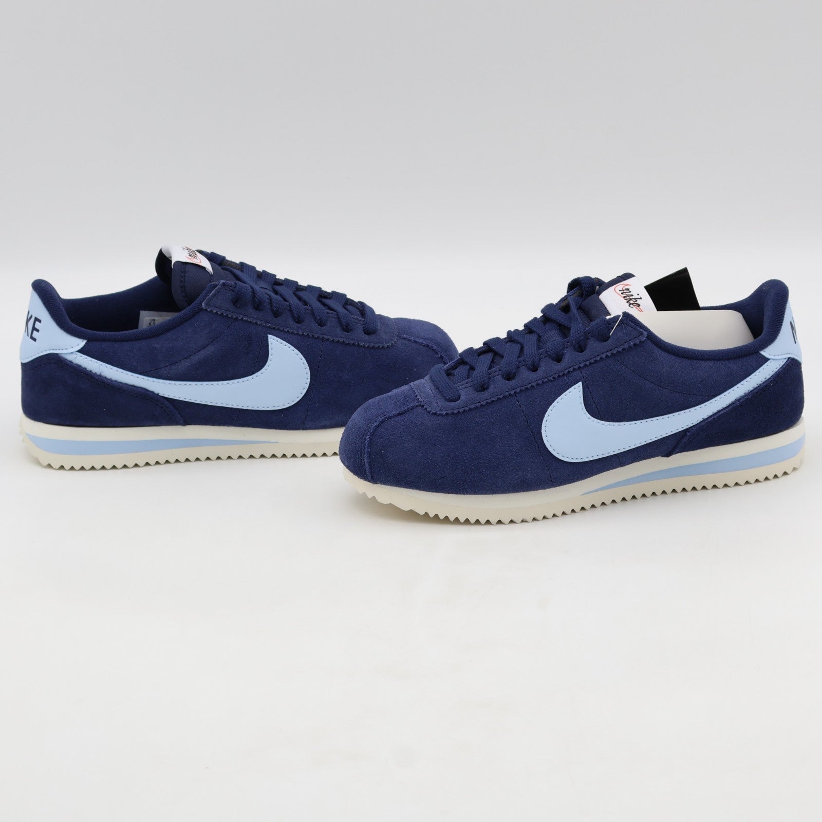 IB1857-400 NIke CORTEZ MIDNIGHT NAVY/CELESTINE BLUE-SAIL (Women's)