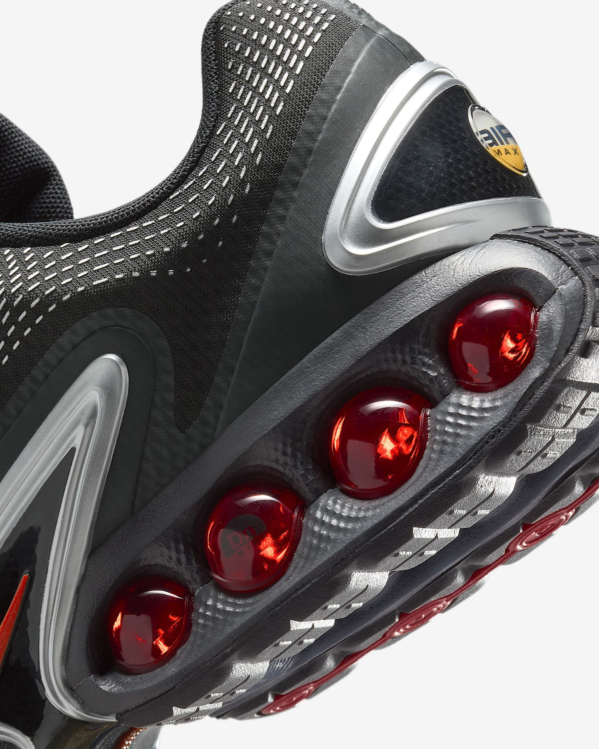 DV3337-016 Nike Air Max DN Black Metallic Silver University Red (Men's)