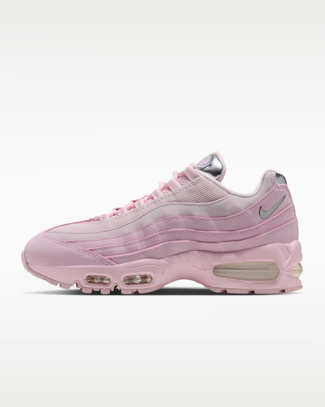 IV3305-600 Nike Air Max 95 Big Bubble Chrome "Pink Foam/Pearl Pink" (women's)