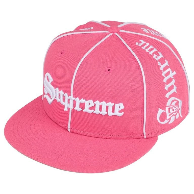 Supreme Piping Script New Era Pink