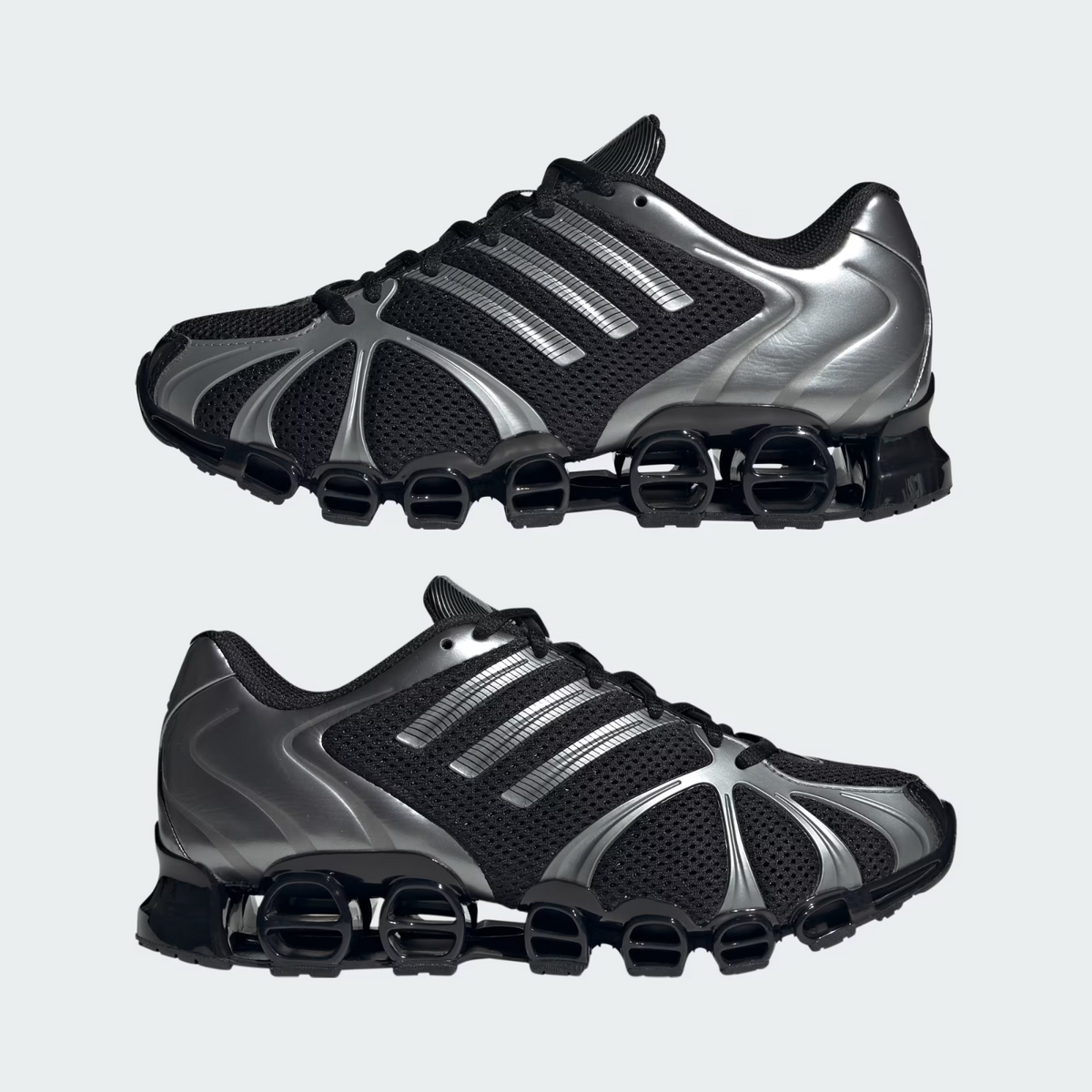 JQ0553 adidas Mega Ghostride Core Black Iron Metallic (Women's)
