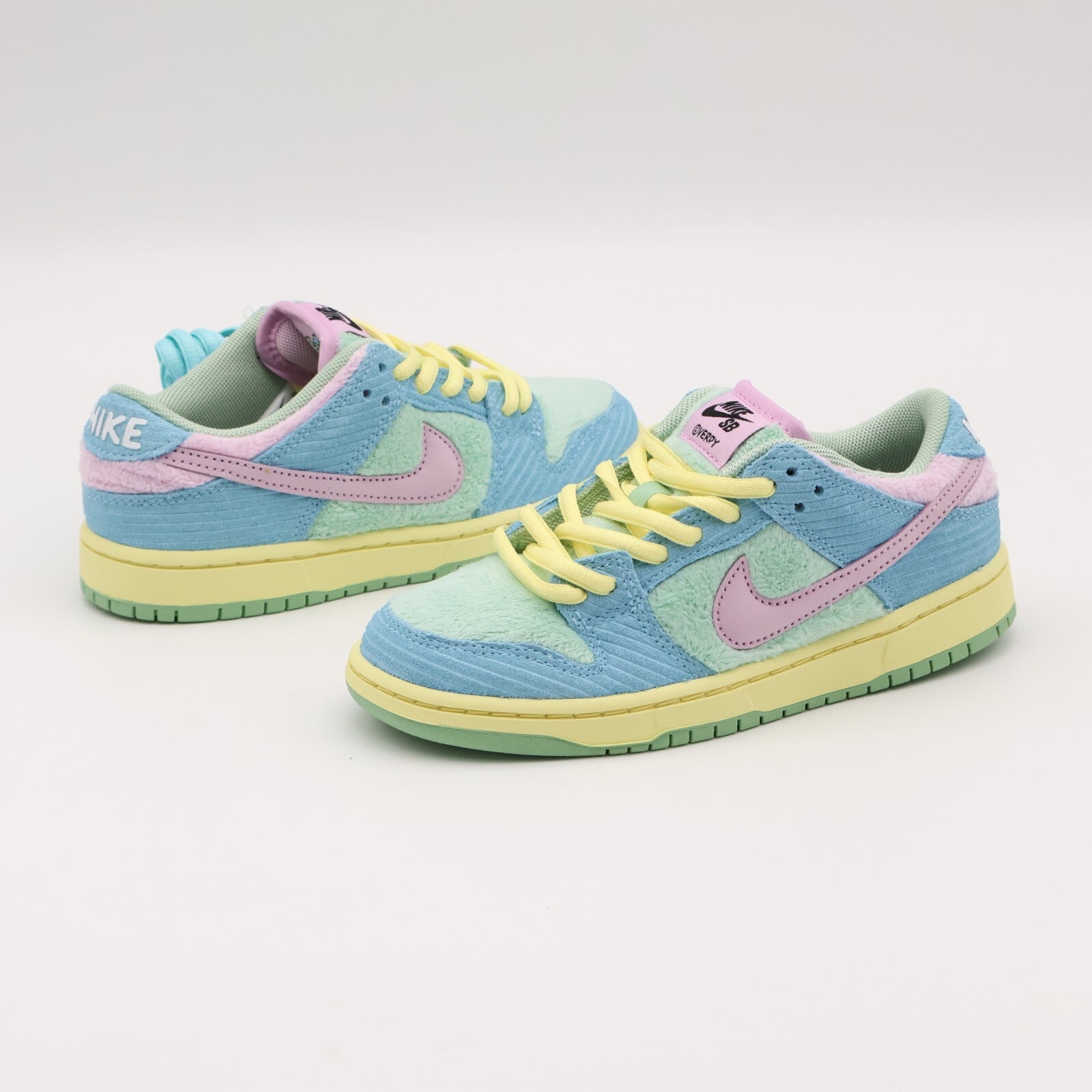 FZ7195-400 VERDY Nike PS SB Dunk Low Pro QS Visty Blue Gaze Enamel Green (Kids)