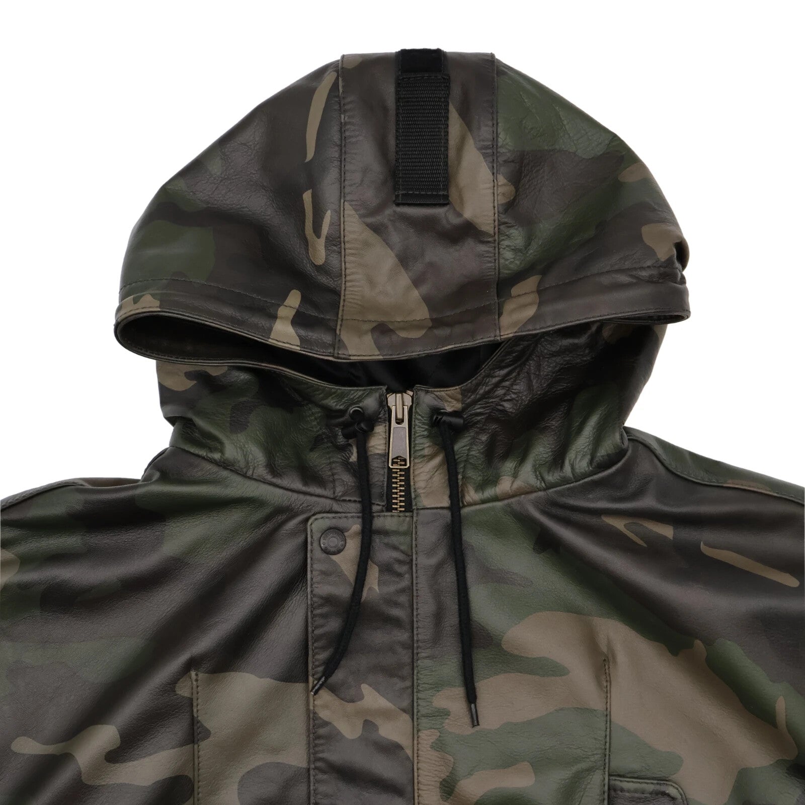 Supreme Marithe Francois Girbaud Hooded Leather Flight Bomber Jacket Camo