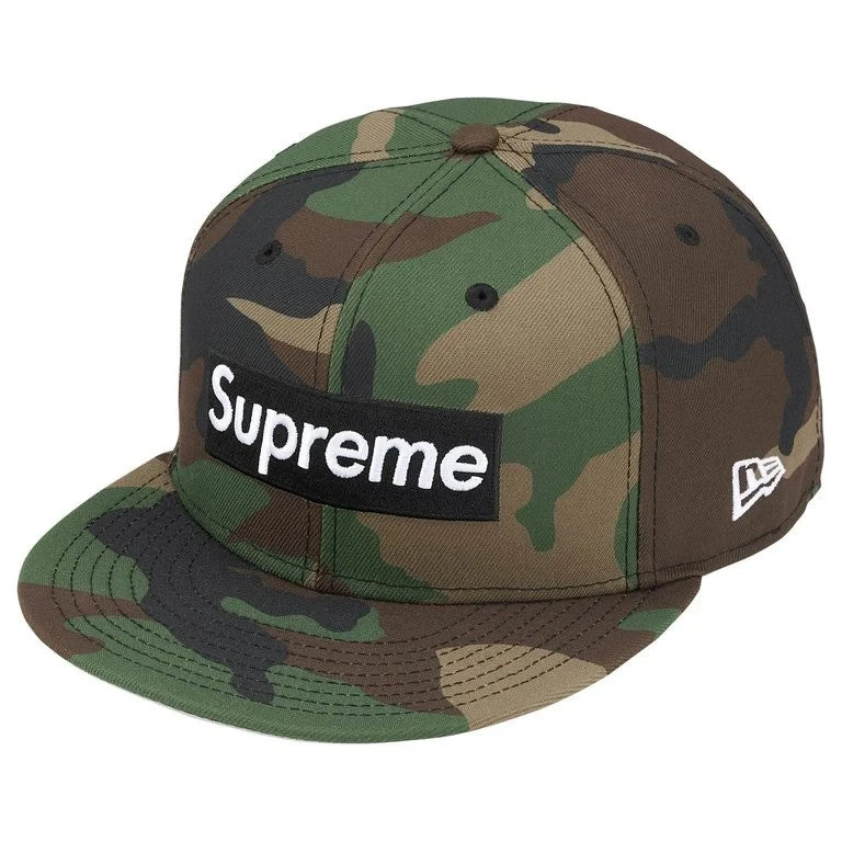 Supreme Rings Box Logo New Era Woodland Camo