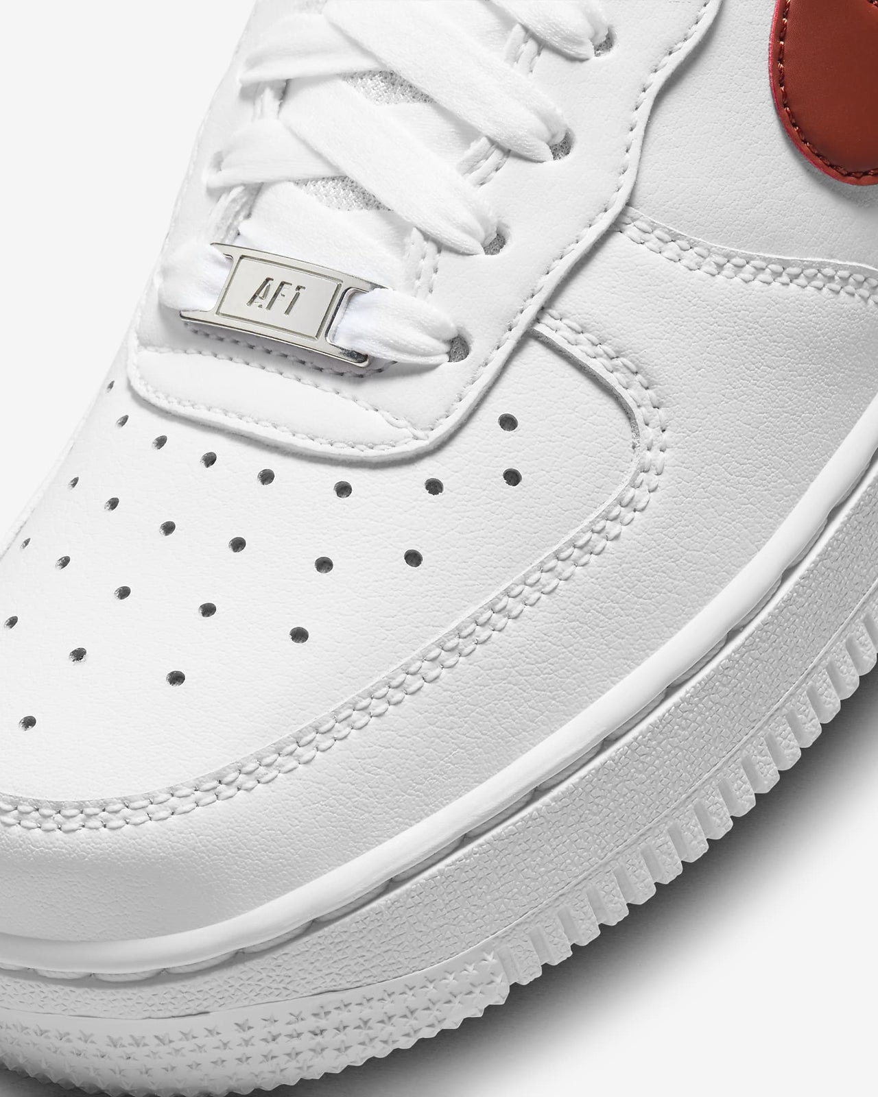 DD8959-115 Nike Air Force 1 '07 White Rugged Orange (Women's)