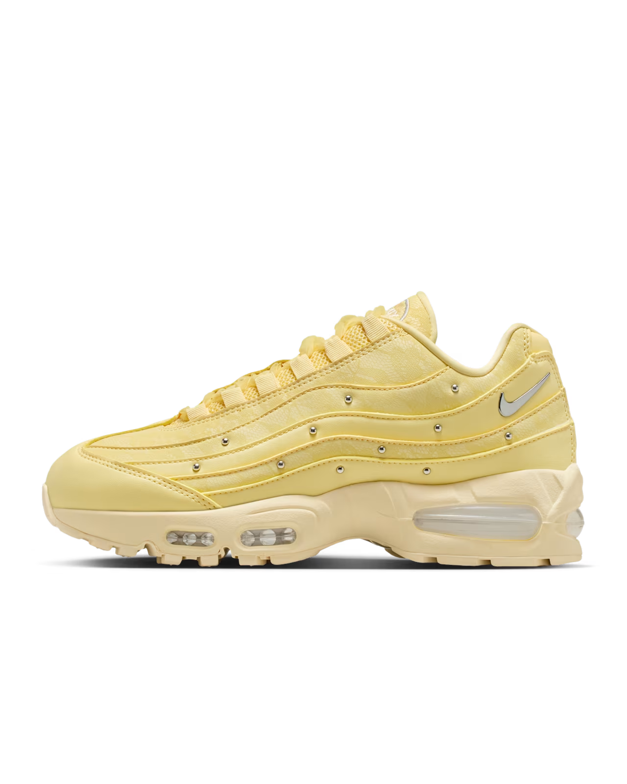 IQ3444-722 Nike Air Max 95 Soft Yellow Alabaster (Women's)