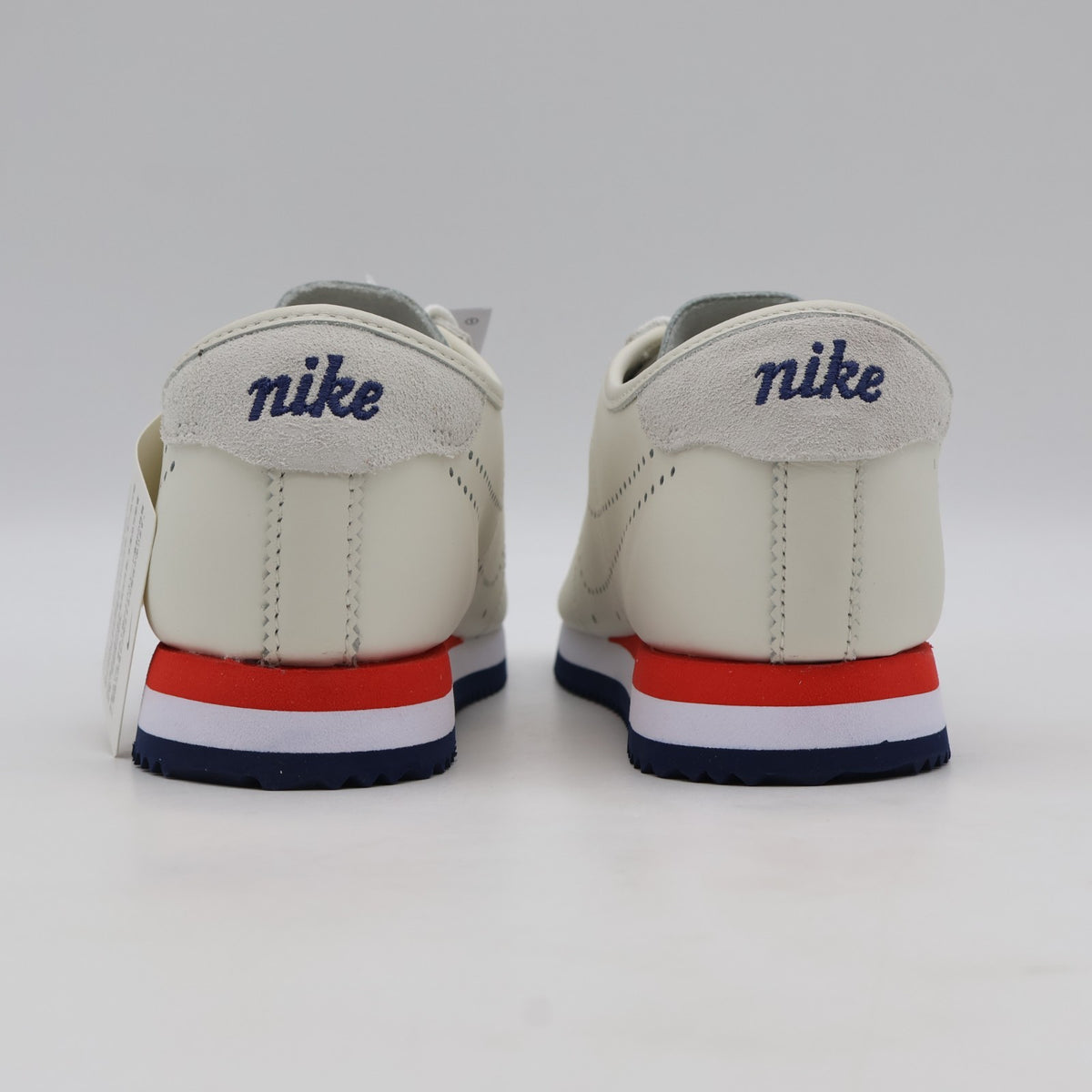 HQ1841-101 Nike Cortez Leather Sail White Light Crimson Midnight Navy (Women's)