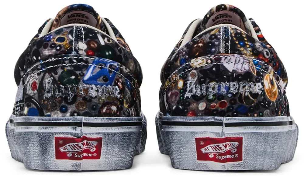 VN00110ABLU Supreme Ã Mike Kelley Ã Vans Era "Black" (26SS Week8)