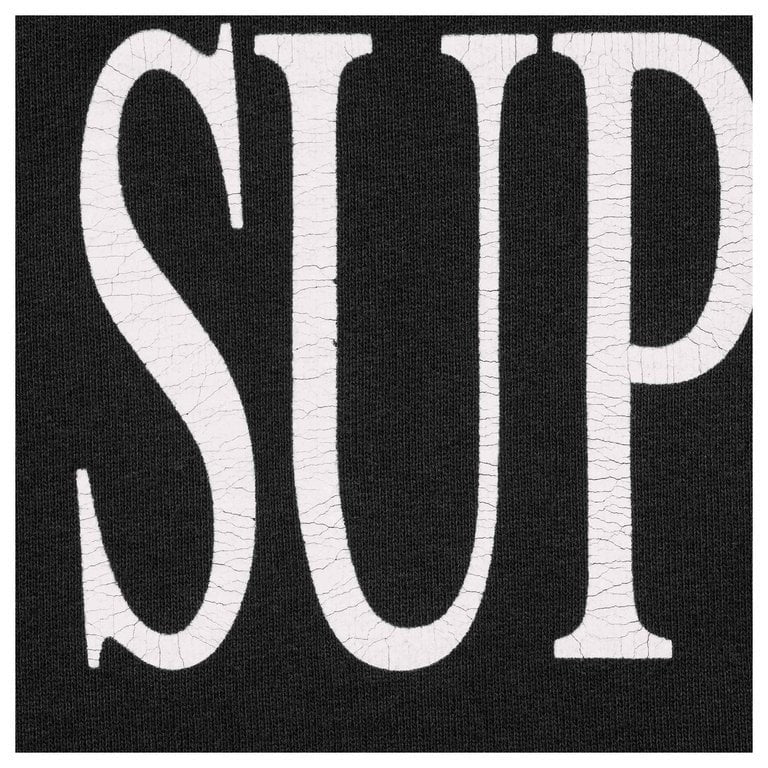 Supreme Capital Hooded Sweatshirt Black