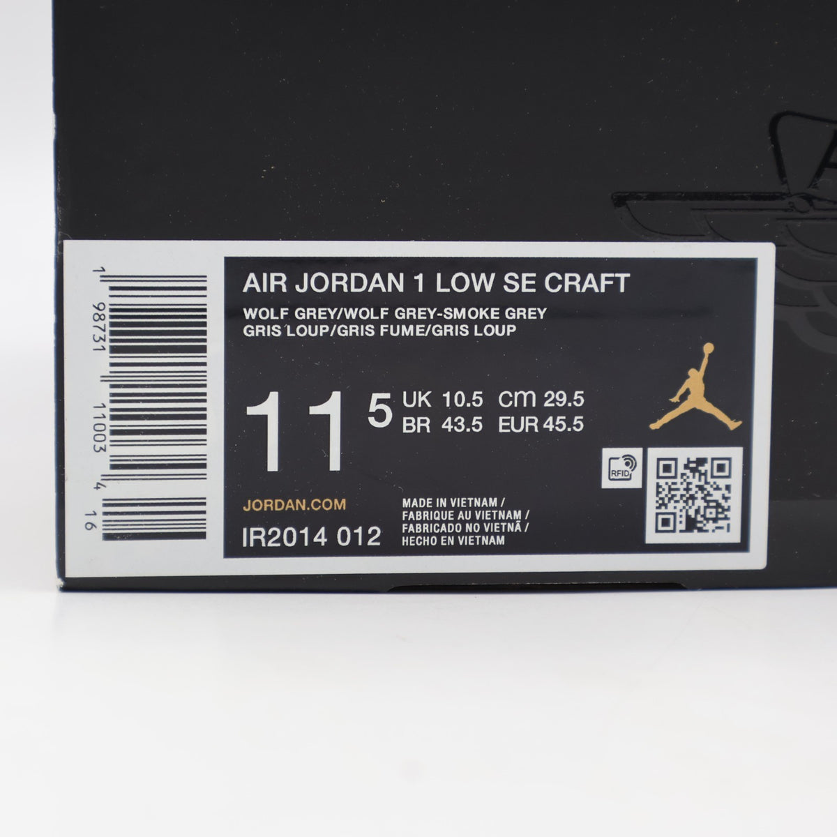 IR2014-012 Nike Air Jordan 1 Low SE Craft Wolf Grey (Men's)